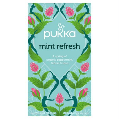 Pukka mint refresh blue box