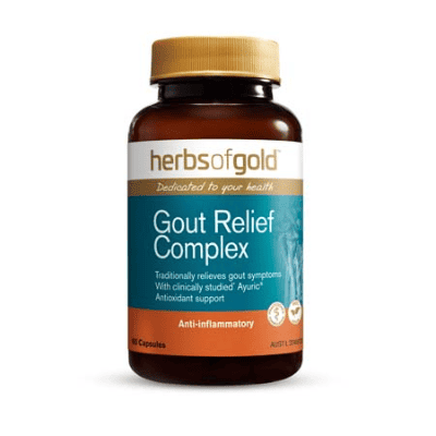 Gout relief complex glass bottle