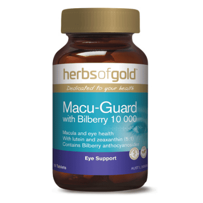 Macu guard with bilberry bottle